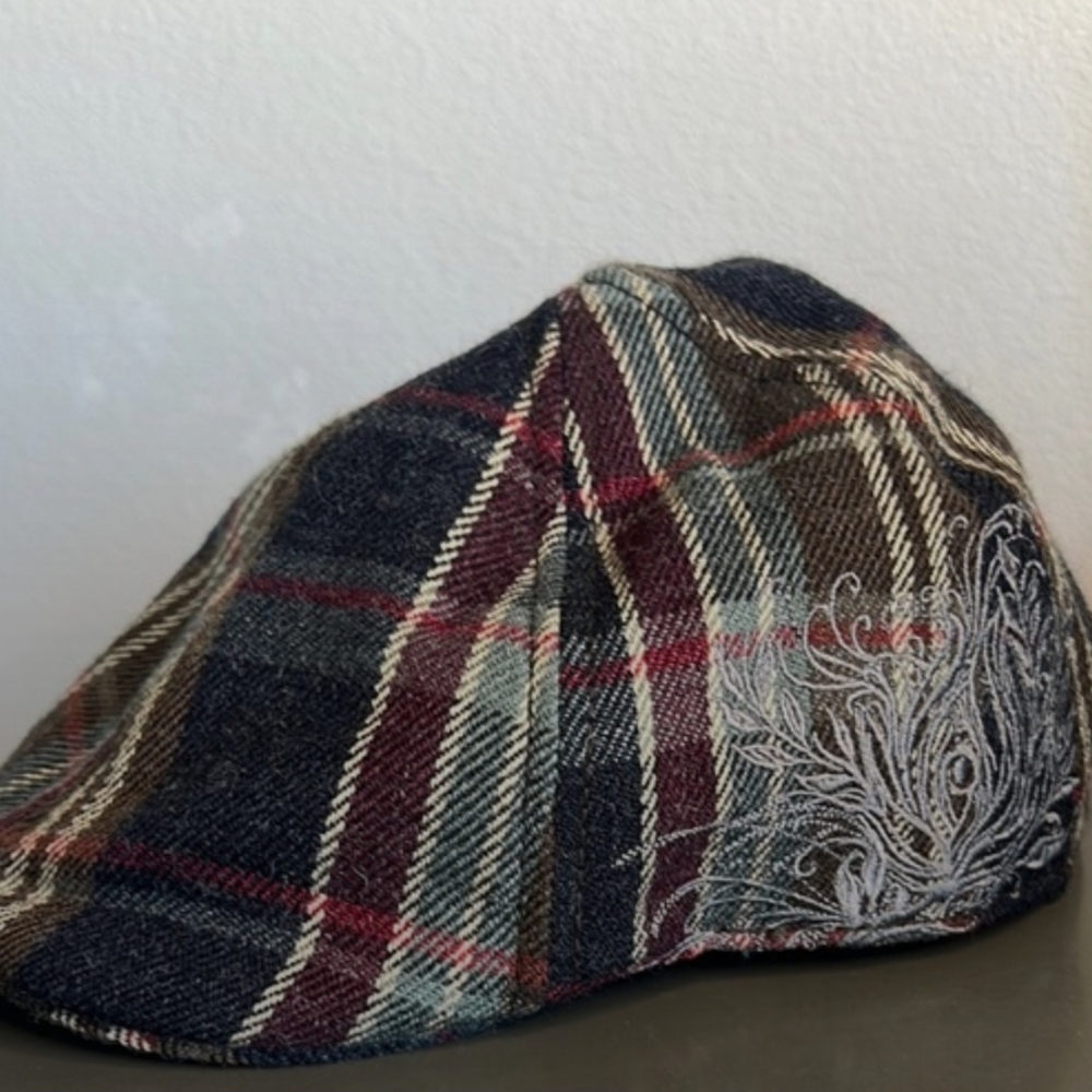 Goorin Bros Blue and Red Plaid Hat